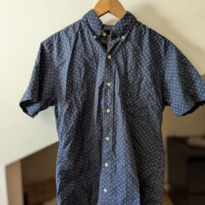 Men's Navy Blue Short Sleeve Shirt